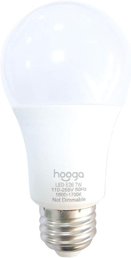 hooga Sleep Light Bulb, Blue Light Blocking Amber Night Light. 1600K Sleep Aid Emits Only 0.06% Blue Light for Healthy Sleep. Baby Nursery Light. ...