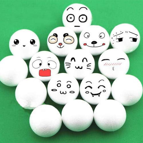 Crafare 4 Inch 12 Pack Polystyrene Foam Balls White Smooth for Art DIY Christmas School Project Holiday Decoation and Sience Crafts Supplies...