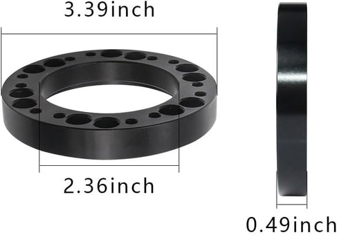 Steering Wheel Adapter Spacer, Aluminum Alloy Steering Wheel Hub Spacer, Steering Wheel Hub Adapter Extension Spacer, 12.5mm 1/2" Wheel Spacer for...