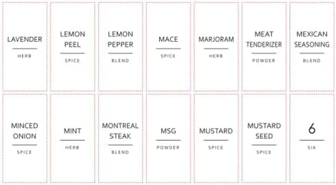 Talented Kitchen 140 Pack of Minimalist Spice Jar Labels, Preprinted, Water Resistant Stickers (Gold Text)...