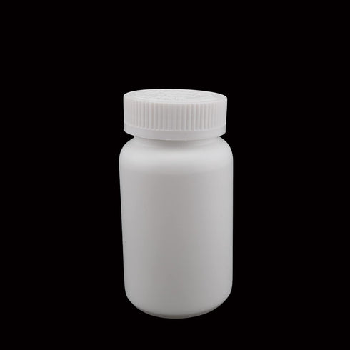 Othmro PE Plastic Lab Chemical Reagent Bottles 2pcs, 200ml/6.8oz Wide Mouth 42mmID Round Sample Liquid Storage Container Sealing Bottles White wit...