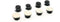 Sorbothane Hemisphere Feet. Sound Isolation Pads for Speakers to Tighten Bass and Improve Sound (1" Pack of 8)...