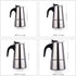 kkhouse Stainless Steel Coffee Pot Mocha Espresso Latte Percolator Stove Coffee Maker Pot Percolator Drink Tool Cafetiere Latte Stovetop (100ml)...