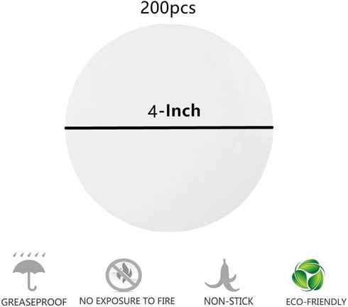 Parchment Paper Baking Circles 4 Inch Diameter, Baking Paper Liners for Baking Cakes, Cooking, Dutch Oven, Air Fryer, Cheesecakes, Tortilla Press ...