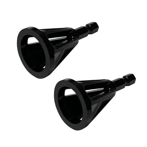 2PCS Deburring External Chamfer Tool for Metal Hex Shank High Speed Steel Chamfering Bolt Deburring Tool for Repairing Damaged Bolts HE021-B2...