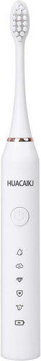 Automatic Touch Control 5-Speed Adult Models Sonic Rechargeable Dental Cleaning Electric Toothbrush (White)...