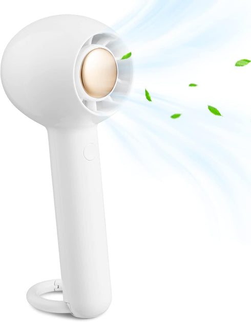 Portable Fan for Travel, Mini Handheld Fan Rechargeable, Personal Lash Fan for Women Makeup with 2-speeds 8-10 Hours Operated for Kids Girls Indoo...