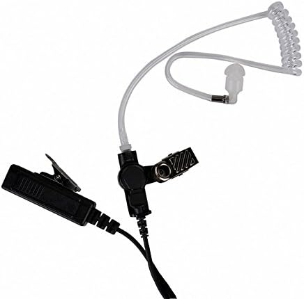 A 2 Pin Transparent Acoustic Tube Earpiece/Headset for Motorola Two Way Radio CP200, CLS1110,CLS1410 Walkie Talkies...