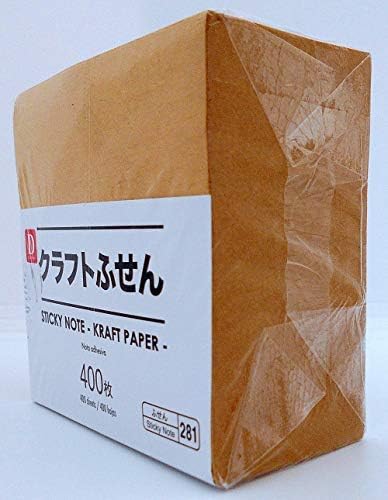 Daiso Sticky note kraft paper 400 sheets...