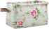Floral Flower Rose Pattern Storage Bin Kids Women Foldable Compressible Organizer Storage Cube with Handle Storage Basket Box for Closet Shelves 1...