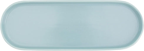 Simple Style Ceramic Sink Tray - Bathroom and Kitchen Cosmetics Dish, Candle and Perfume Tray (Blue)...