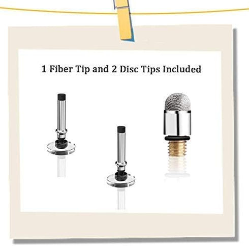Mixoo Capacitive Stylus Pen, Disc & Fiber Tip 2 in 1 Series, High Sensitivity and Precision, Universal for ipad, iPhone, Tablets and Other Touch S...