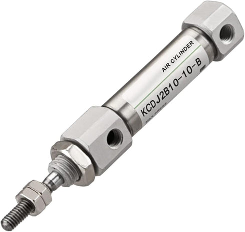 Stainless Steel Slim Air Pneumatic Cylinder, CDJ2B 10-10, M5 Port, 10mm Bore, 10mm Stroke, Double Acting Single Rod...