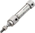 Stainless Steel Slim Air Pneumatic Cylinder, CDJ2B 10-10, M5 Port, 10mm Bore, 10mm Stroke, Double Acting Single Rod...