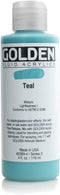 Golden Fluid Acrylic, 4 ounce bottle, Teal (2369-4)...
