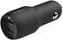 Belkin 24 Watt Dual USB Car Charger - 2 12W USB A Ports with Fast Charging for Apple iPhone 14, 14 Pro, 14 Pro Max, iPhone 13, 13 Pro, 13 Pro Max,...