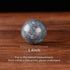 BRABUD 1.4'' Chinese Exercise Baoding Balls Dark Grey Marble Health Stress Relieve with No Chimes BS021...