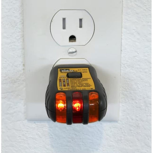 IDEAL Electrical 61-502 120V AC GFCI Receptacle Tester...