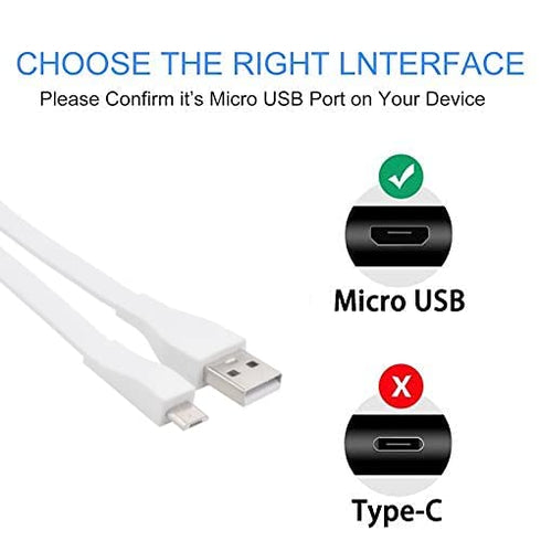 Replacement USB Charging Cable Power Supply Cord Compatible with Ultimate Ears UE Boom 3 Megaboom 3 Boom Boom2 Wireless Speaker 4FT (Flat-White)...
