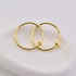 Clip On Hoop Earrings for Women - Silver and Gold-Tone Brass Spring Hoops for Non-Pierced Ears...