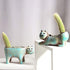 123Arts Ceramic Cat Shape Planter Succulent Pot Retro Flower Pot Cat Ornament...