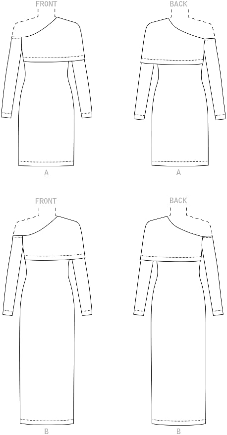 Vogue Misses' Dress Sewing Pattern Kit, Design Code V1906, Sizes 18-20-22-24-26...