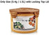 E-Jen Premium Kimchi, Sauerkraut Container Probiotic Fermentation with Inner Vacuum Lid Round (0.4 gal/ 1.5L)...