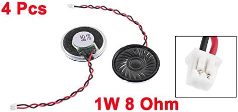 uxcell 4pcs 1W 8 Ohm 2Pin Connector Magnet Speaker Loudspeaker 28mm Dia...