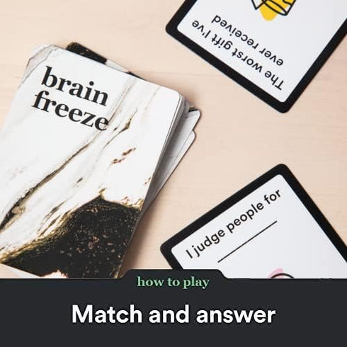 BRAIN FREEZE After Dark Party Game - The Hilarious Speak-Before-You-Think Card Game for Friends, Family, College Students, Fun Parties and Board G...