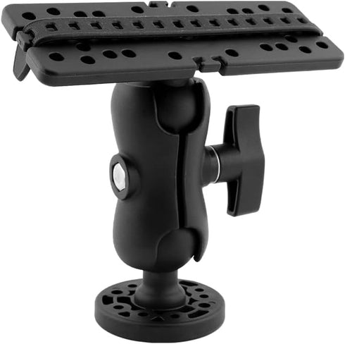 Fish Finder Mount - 360 Degree Ball-Mount Fish Finder Mount Base - Plastic Fish Finder Bracket - Fish Finder Holder - Fish Finder Rack for Boat Ka...