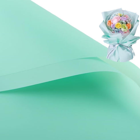 20 Pcs Double Sided Color Flower Wrapping Paper,Waterproof Valentine's Day Bouquet Wrapping Paper 23x23Inch Used for DIY Crafts, Gift Packaging, F...