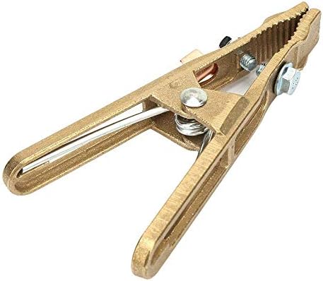 Welding Ground Clamp Brass Earth Clamp A-shape Welder Earth Ground Cable Copper Grip Clip Clamp for Welding Machine(260A)...