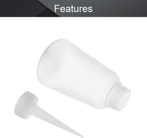 Utoolmart 3pcs Squeeze Bottle 150ml Plastic Glue Oil Bottle Wash Bottles for DIY Label Tattoo...