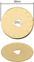 AUTOTOOLHOME Titanium Rotary Cutter Blades 28mm 10 Pack Replacement Quilting Scrapbooking Sewing Arts Crafts Farbric Paper Cutting Tool (28mm)...