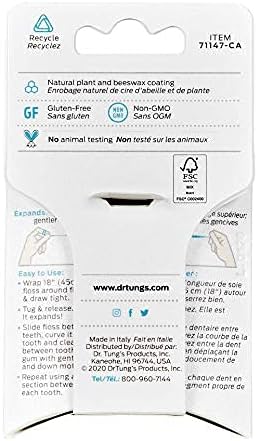 DrTung's Stainless Steel Tongue Cleaner & Smart Floss Bundle - Tongue Cleaner for Adults, Kids, Helps Freshens Breath, Natural Floss, Gentle on Gu...