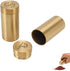 2 Pack Gold Spice Jar, Stainless Steel Spice Shaker Screw Open Top Uniform Size Seasoning Bottle for Paprika Pepper Salt Sugar...