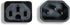 AC Extension Power Cord, IEC320 C14 to IEC320 C15, 14 AWG, 15A, 250V (ZWACDEAE-06)...