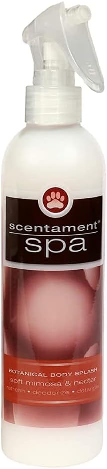 Best Shot Scentament Spa Botanical Body Splash, Body Spray Conditioner for Pets, Cat and Dog Cologne Spray, Soft Mimosa Nectar, 8 Oz....
