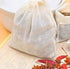 HLLMX 20 PCSReusable Tea Bag Spice Bags Muslin Bags Unbleached for Herbs Tea Coffee Cooking Brewing Straining Cheesecloth Bone Broth Brew Bags Sou...
