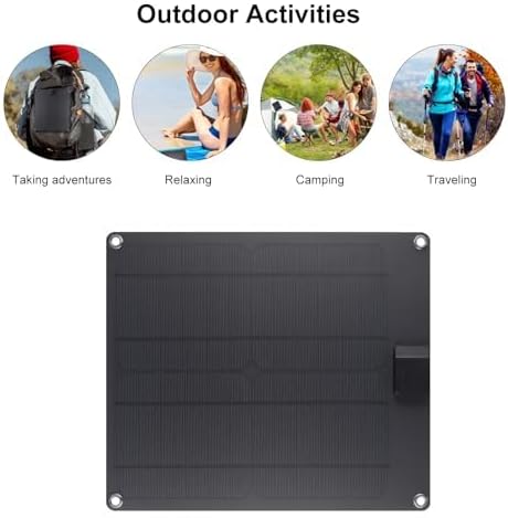 Lixada15W Solar Charger Panel with MPPT Trickle Maintiner Cntroller,12V Portable Waterproof Flexible Monocrystalline USB Solar Charging Panel Char...