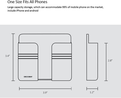 D1 Wall Mount Phone Holder, Phone Stand with Adhesive and Data Cable Receiving Hole, Phone Holder for Shower, Charging, RV, Compatible with iPhone...