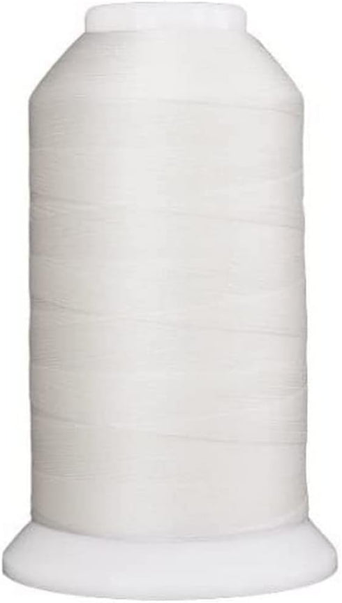 Superior Threads - Smooth Polyester Sewing Thread for Serger, Bobbin Thread, and Quilting, So Fine #401 Snow, 3,280 Yd. Cone...