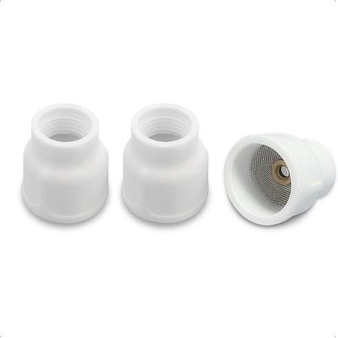 #12 Ceramic Cup White TIG Welding Cup fit Torch WP 9/20/25 Series with 3/32” Diffuser 3pk (HCZ-WST-40062+40063-6)...