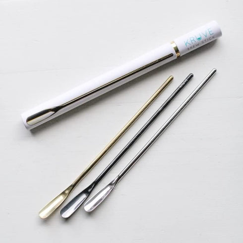 Coffee Brew Stick, Use To Agitate Grounds During The Brew Process When Making Pour Over, French Press Or Other Brew Method, 8.6 inch Stainless Ste...