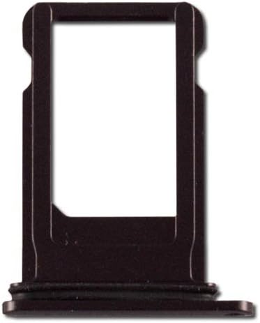 Sim Tray Slot Replacement Parts for iPhone 8 Plus with Waterproof Rubber & Sim Ejector Tool + Cloth (Black)...