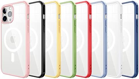 MAKASI Magnetic Case, Compatible with MagSafe,Ultra Slim Hard PC with Soft TPU Edges Protective Case,for iPhone 13,6.1 Inch Case (Pink)......