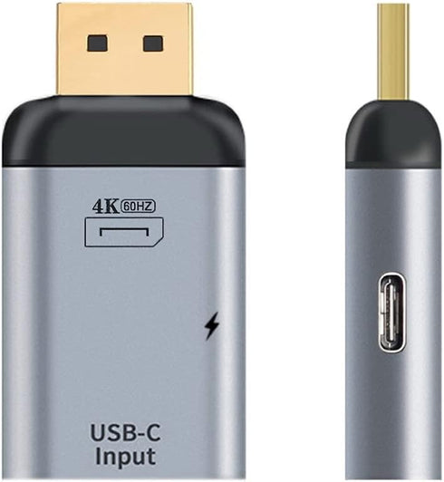 chenyang USB C to Displayport Converter with Charging Port (The Displayport Must be Connected to The Monitor, not The Host.You Need to use The 10G...