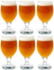 Vikko Beer Glass, Set of 6 Belgian Style Beer Glasses, Large Size 13.5 Ounce, Dishwasher Safe Durable Drinking Glass for Craft Brews, Beer or Wate...