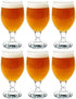 Vikko Beer Glass, Set of 6 Belgian Style Beer Glasses, Large Size 13.5 Ounce, Dishwasher Safe Durable Drinking Glass for Craft Brews, Beer or Wate...
