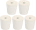 MECCANIXITY Rubber Tapered Plug 22mm to 28mm with Hole Test Tubes Bungs Stopper White for Lab Home 5 Pieces...
